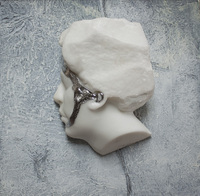 whitesilver, 2017, marmo statuario di carrara, piombo e acciaio, cm 30x30x18cm